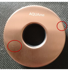 Держатель верхнего душа Aquanet AQM8702BC 400 мм настенный медь шлифованная AQM8702BC