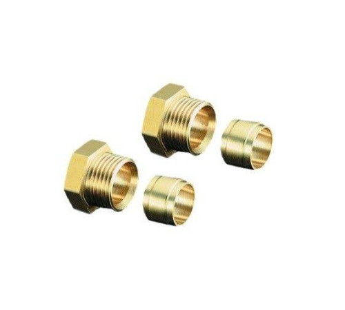 Присоединительный набор Oventrop Ofix-Oil латунь 10 мм комплект 2 шт 2127052