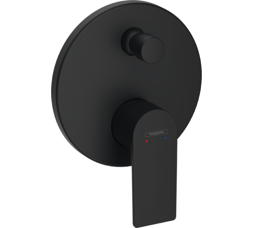 Смеситель для душа Hansgrohe Rebris E на 2 потребителя внешняя часть черный матовый 72468670