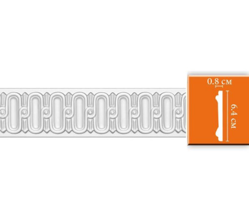 Молдинг с рисунком Decomaster DT-8628 полиуретан 60х8х2400 мм DT-8628