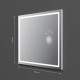 Зеркало настенное AM.PM Gem с LED-подсветкой часами и косметическим зеркалом 80 см M91AMOX0803WG