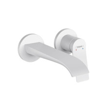 Смеситель для раковины Hansgrohe Vivenis настенный излив 195 мм белый матовый 75050700