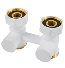 Узел подключения Schlosser 50 мм 3/4 x 3/4 проходной Белый 600700022