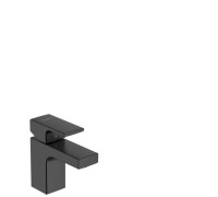 Смеситель для раковины hansgrohe Vernis Shape 70 однорычажный со сливным гарнитуром матовый черный 71560670