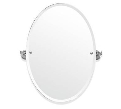 Зеркало овальное Tiffany World Harmony 021 56х66 см вращающееся белый/хром TWHA021bi/cr