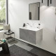 Смеситель для раковины Hansgrohe Finoris на 1 отверстие с донным клапаном белый матовый 76020700