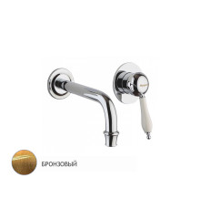 Смеситель для раковины настенный Margaroli Classica 1002 Old Brass RU1002AA01BR
