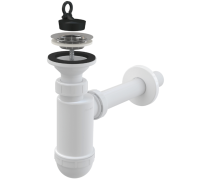 Сифон для умывальника Alca Plast A410 Ø32 мм с решеткой Ø63 мм A410