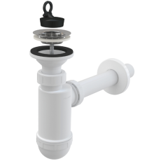 Сифон для умывальника Alca Plast A410 Ø32 мм с решеткой Ø63 мм A410