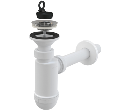 Сифон для умывальника Alca Plast A410 Ø32 мм с решеткой Ø63 мм A410