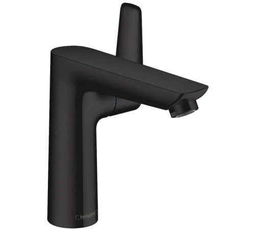 Смеситель для раковины Hansgrohe Talis E 150 однорычажный со сливным гарнитуром матовый черный 71754670