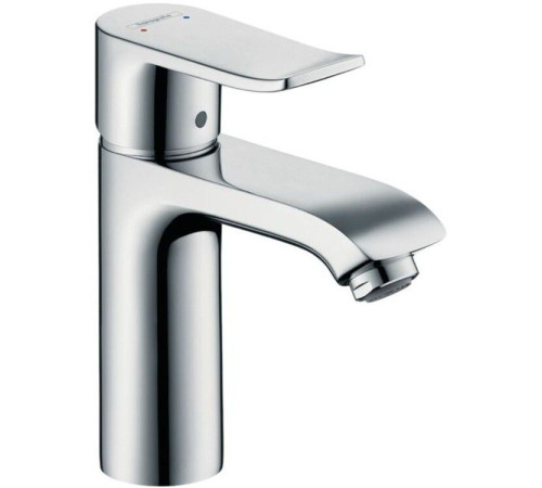 Смеситель для раковины Hansgrohe Metris 110 однорычажный со сливным гарнитуром хром 31080000