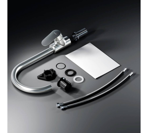 Смеситель для кухни AM.PM Like с каналом для питьевой воды сатин F8007711