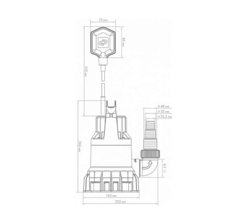 Насос фекальный ДЖИЛЕКС ФЕКАЛЬНИК 115/5 5307