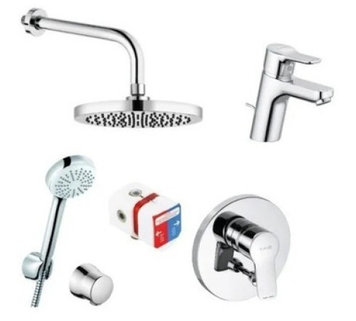 Душевой набор 7 в 1 KLUDI PureEasy со смесителем для раковины 376300565