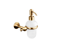 Дозатор для жидкого мыла подвесной Boheme Revolut сатиновое стекло бронза RE 127.92