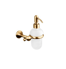 Дозатор для жидкого мыла подвесной Boheme Revolut сатиновое стекло бронза RE 127.92