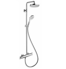 Душевая система Tres с термостатом верхним и ручным душем хром SZ45651