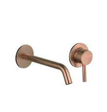 Смеситель для раковины AQUAMERIT Siena настенный 180 мм медь шлифованная AQM6215BC