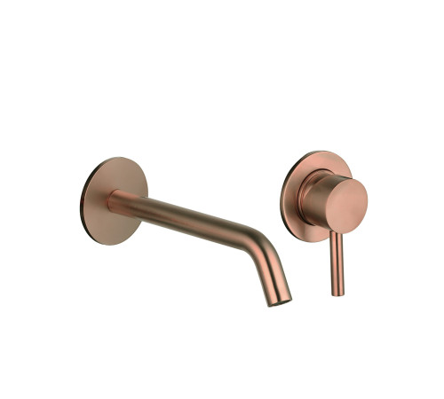 Смеситель для раковины AQUAMERIT Siena настенный 180 мм медь шлифованная AQM6215BC