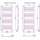 Полотенцесушитель водяной Сунержа Богема+ с полкой 500x1200 мм без покрытия 00-0221-1250