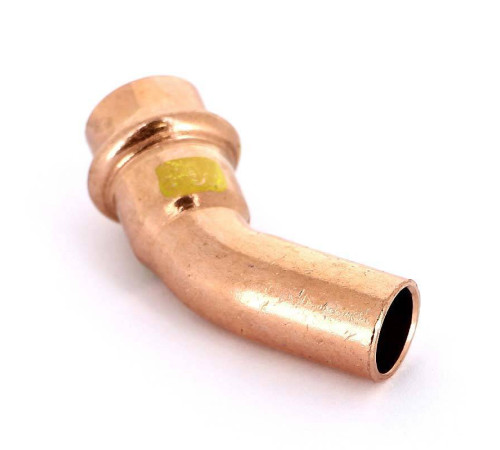 Угол-вставка 45° пресс Viega Profipress G 15 мм медь 345679