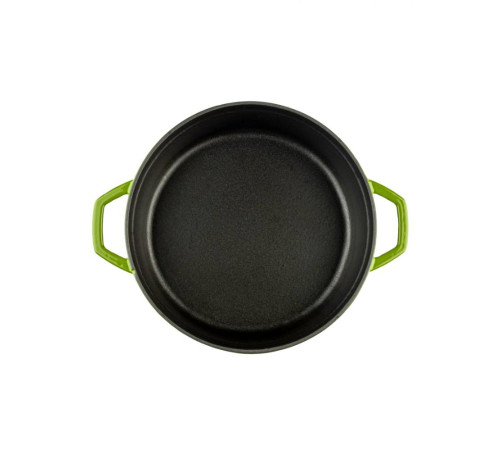 Кастрюля низкая Hascevher Y KT 28 см зеленая A892828