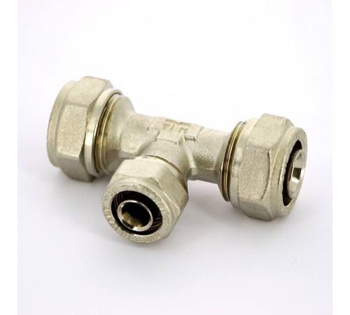 Тройник обжимной никелированный Tiemme 20х16х20 1600017