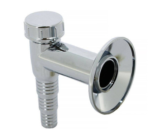 Сифон для бытовой техники McAlpine с обратным клапаном выход 32 мм хром WMV-32CP