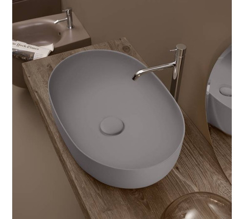 Раковина Kerasan Nolita 60х40 см без отв. Ferro matt 534389