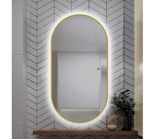 Зеркало AQUAme 550х1050 мм с подсветкой и подогревом AQM9108G