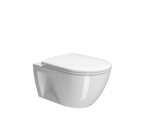 Уценка. Унитаз подвесной безободковый GSI Pura Eco Swirlflush белый глянцевый 880711_УЦ