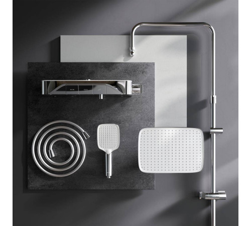 Душевая система с термостатом и смесителем-полкой AM.PM Func F078F200