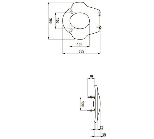 Сиденье для унитаза Laufen Florakids белое 8.9103.2.300.000.1