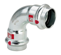 Угольник 90° Viega Prestabo пресс-пресс нелегированная сталь 22 мм 558147