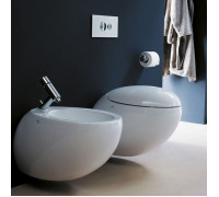 Биде подвесное Laufen Il Bagno Alessi One 58.5x39x35.5 см LLC белый 8.3097.1.400.304.1