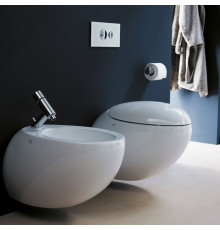 Биде подвесное Laufen Il Bagno Alessi One 58.5x39x35.5 см LLC белый 8.3097.1.400.304.1