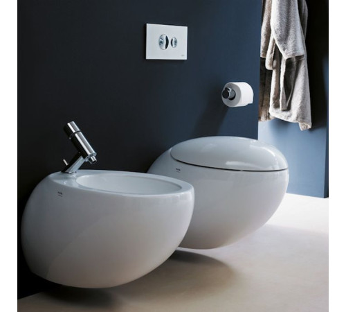 Биде подвесное Laufen Il Bagno Alessi One 58.5x39x35.5 см LLC белый 8.3097.1.400.304.1