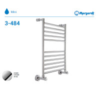 Полотенцесушитель водяной Margaroli 3-484 хром 34844711CRN