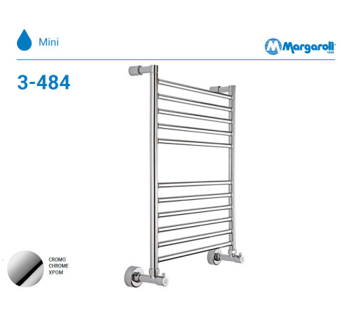 Полотенцесушитель водяной Margaroli 3-484 хром 34844711CRN