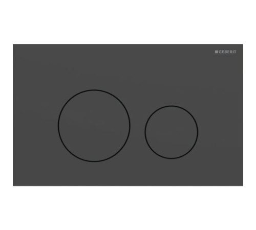 Клавиша смыва Geberit Sigma40 для двойного смыва круглая черный матовый 115.628.14.1