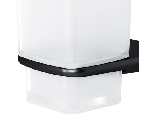 Стакан стеклянный с настенным держателем AM.PM Inspire V2.0 черный матовый A50A34322