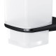 Стакан стеклянный с настенным держателем AM.PM Inspire V2.0 черный матовый A50A34322