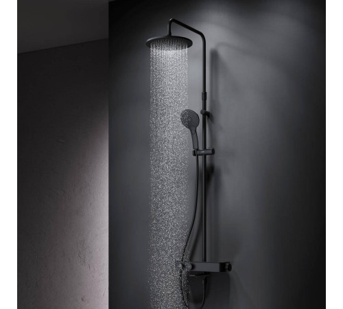 Душевая система AM.PM Inspire V2.0 с термостатом черный матовый F0750A522