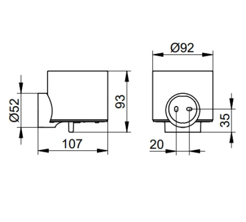 Дозатор для жидкого мыла KEUCO REVA хром/белый 12852 019000