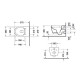 Унитаз подвесной Duravit ME by Starck Rimless с сиденьем микролифт 37х57 см 45290900A1