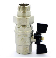 Кран шаровой Bugatti Oregon 3/4 НВ со сгоном бабочка 03220032