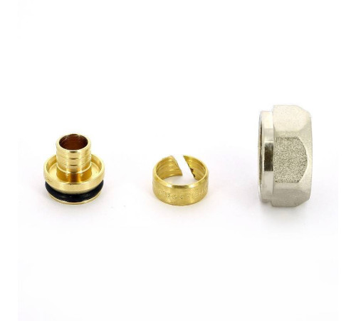 Соединитель для PEX-трубы обжимной Tiemme 16x2.2-3/4 EK 1440047