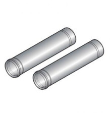 Удлинение дымохода De Dietrich 80 мм L=1950 мм алюминий 2 шт 84887607