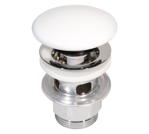 - Донный клапан, Villeroy Boch, для раковин, цвет-альпийский белый